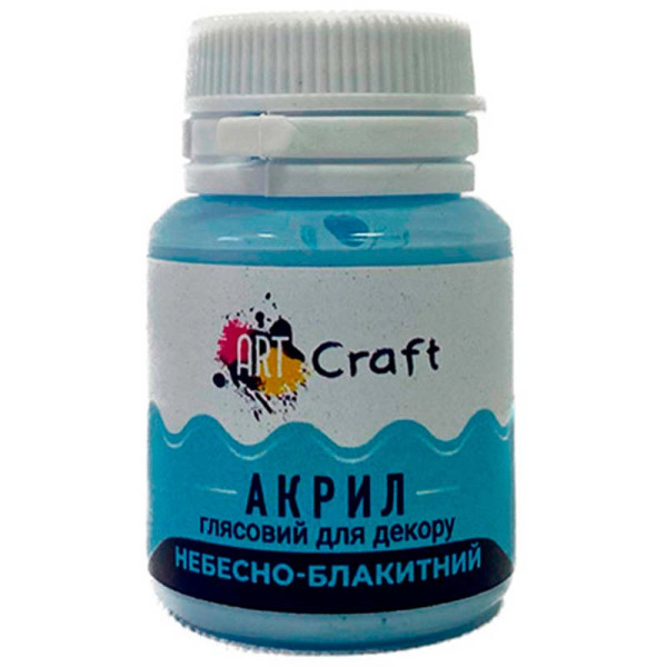 Фарба акрил глянець для декору "Небесно-блакитний" AG-7522