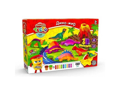 Набір креативної творчості "Тiсто для лiпки "Master Do" ДИНОЗАВРИ-6 TMD-10-04