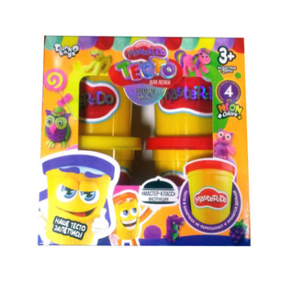 Набір креативної творчості Тісто для ліплення "Master Do" DankoToys 8106 Набір креативної творчості Тісто для ліплення "Master Do" DankoToys 8106