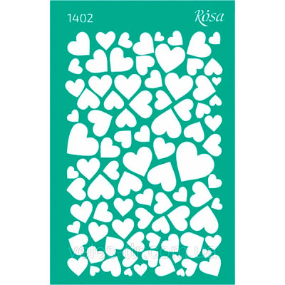 Трафарет багаторазовий самоклеючий Фоновий 13*20 см №1402 серія "Закохані 2371 Трафарет багаторазовий самоклеючий Фоновий 13*20 см №1402 серія "Закохані 2371