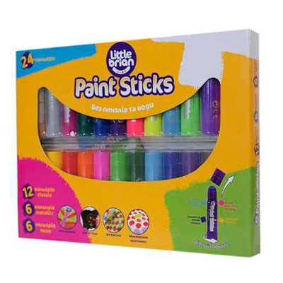Фарба-олівець Paint Sticks classic metallic neon 24 шт. у наборі 617647