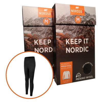 Термобілизна Nordsox Ladies Underpants Black 50% Wool - 50% PES низ M