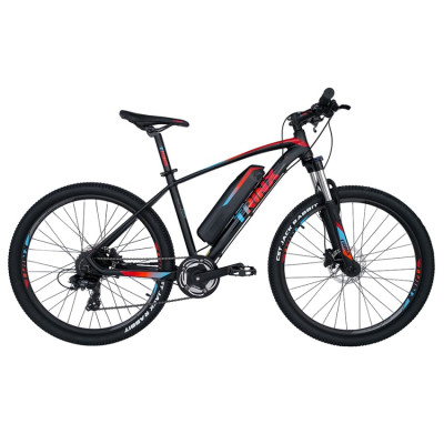 Велосипед 26" Trinx E-MODE X1E Lite Matt-Black-Red-Blue рама 17