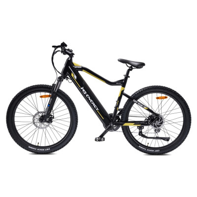 Електровелосипед 27.5" MS ENERGY m10 Чорний з жовтим 21 L