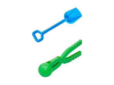 Ігровий набір Бамсик Зимові забавки №2 з лопаткою і сніжколіпом 118/7_Blue-Green Ігровий набір Бамсик Зимові забавки №2 з лопаткою і сніжколіпом 118/7_Blue-Green